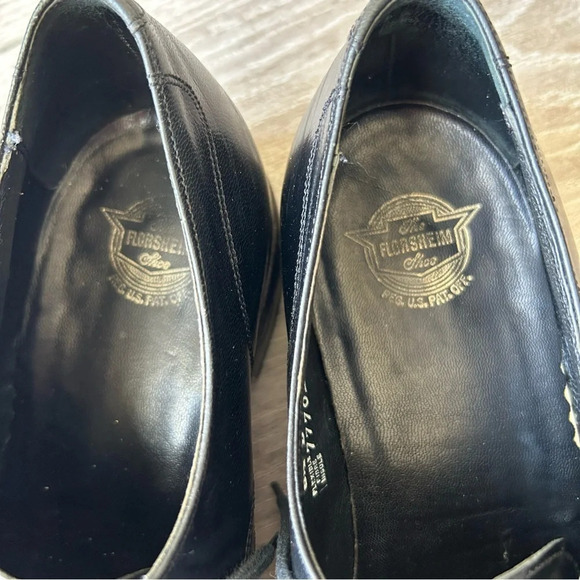 Florsheim Mens Black Leather Oxfords Shoe - Picture 6 of 15